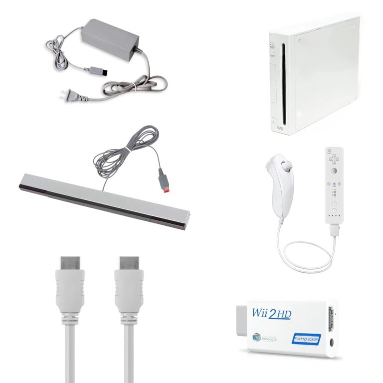 Nintendo Wii Console, White Premium Bundle